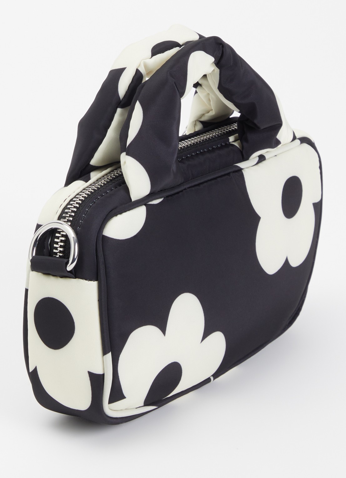 Wouf Night Daisy mini handtas met afneembare schouderriem  - achterkant 4 zwart
