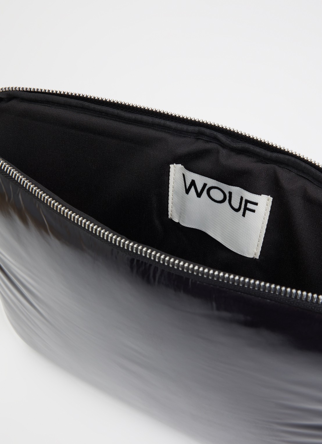 Wouf Night laptophoes 13 en 14 inch - detail zwart