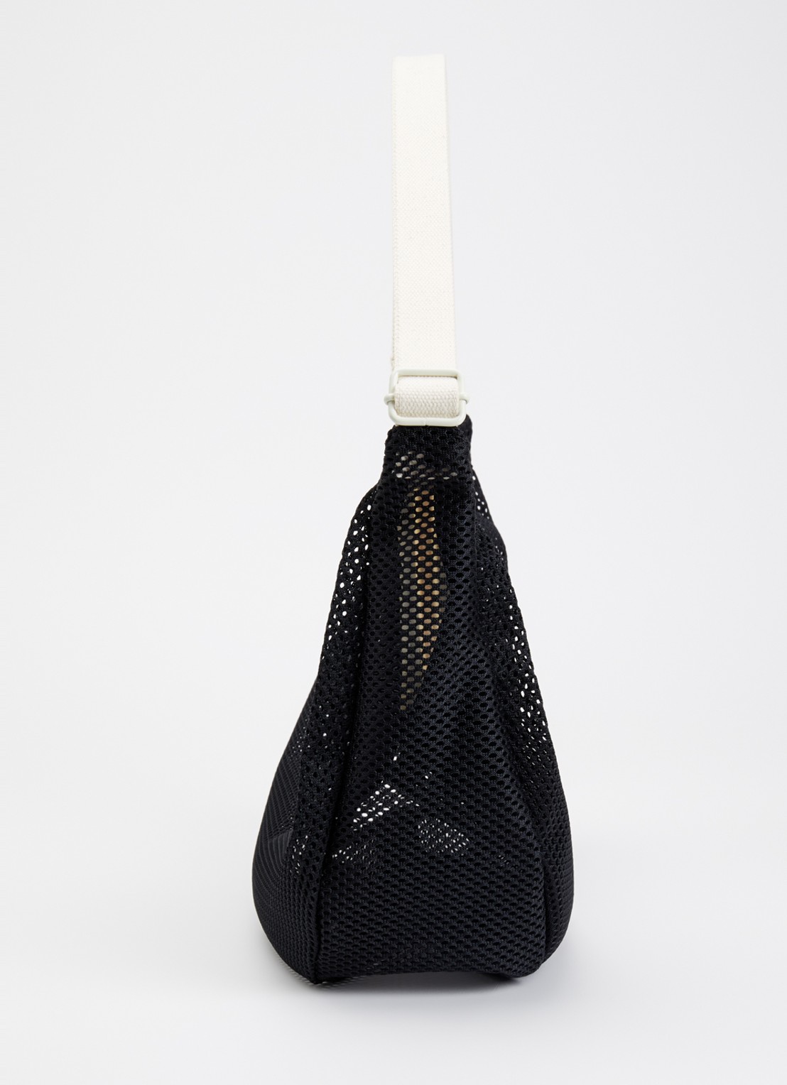 Wouf Onyx Large crossbodytas van mesh met logo - detail 3 antraciet