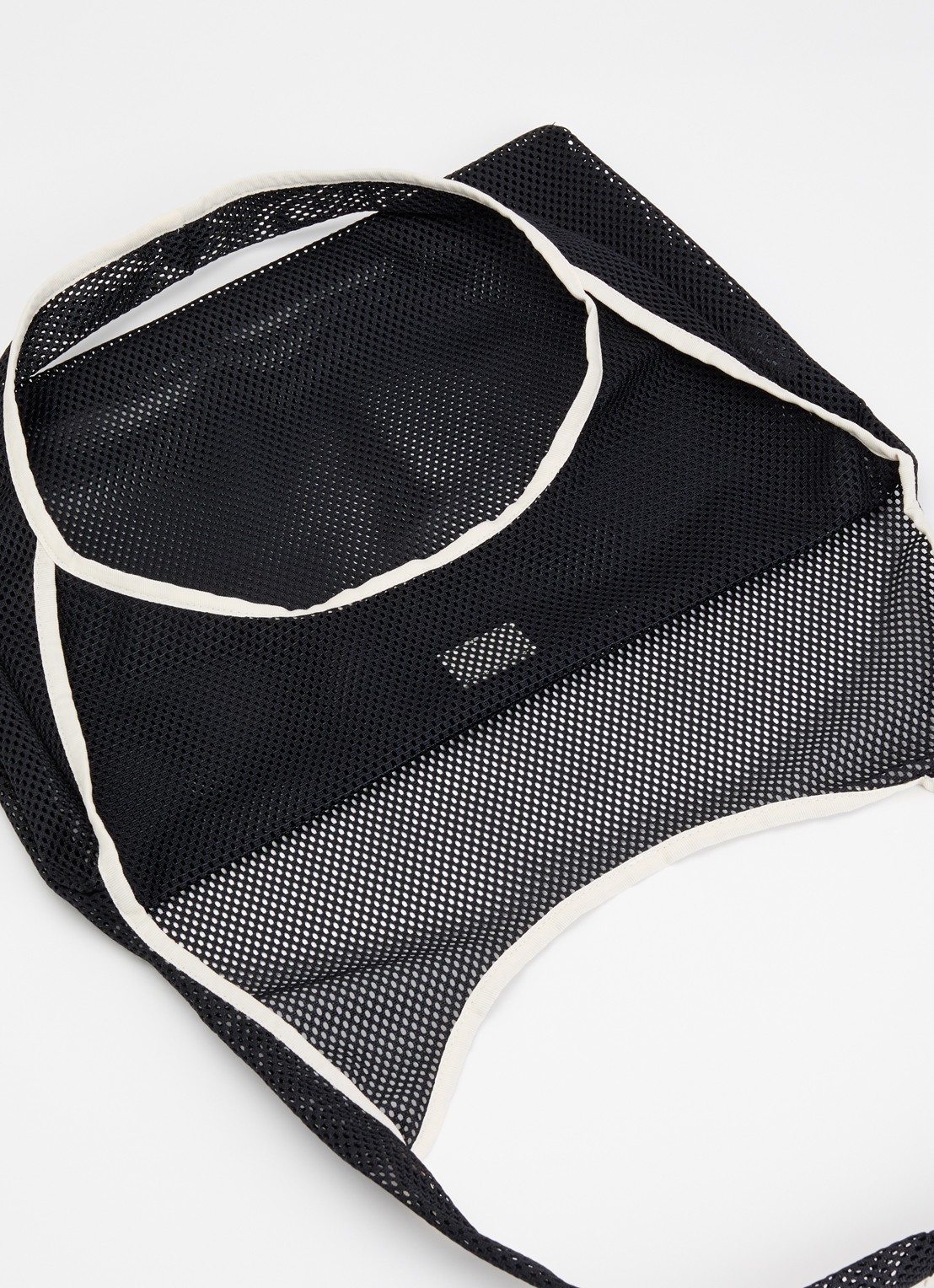Wouf Onyx T-shirt schoudertas van mesh met logo - detail 3 zwart