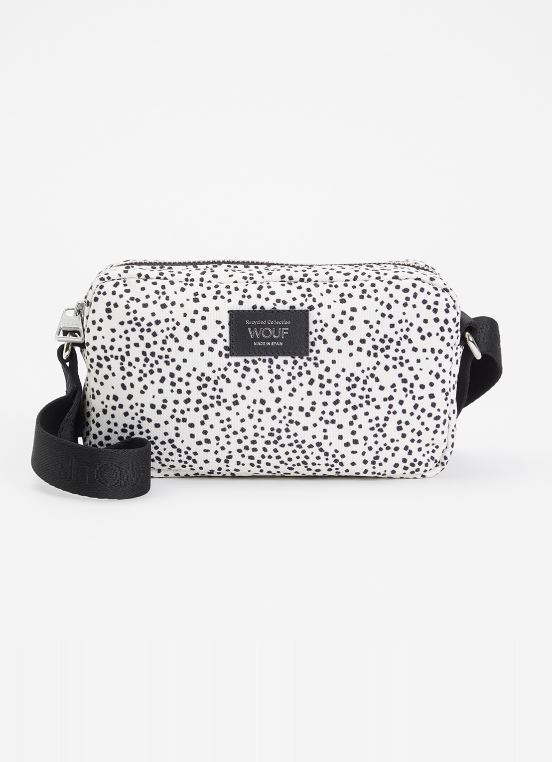 Wouf Panna Mini crossbodytas met print - voorkant wit