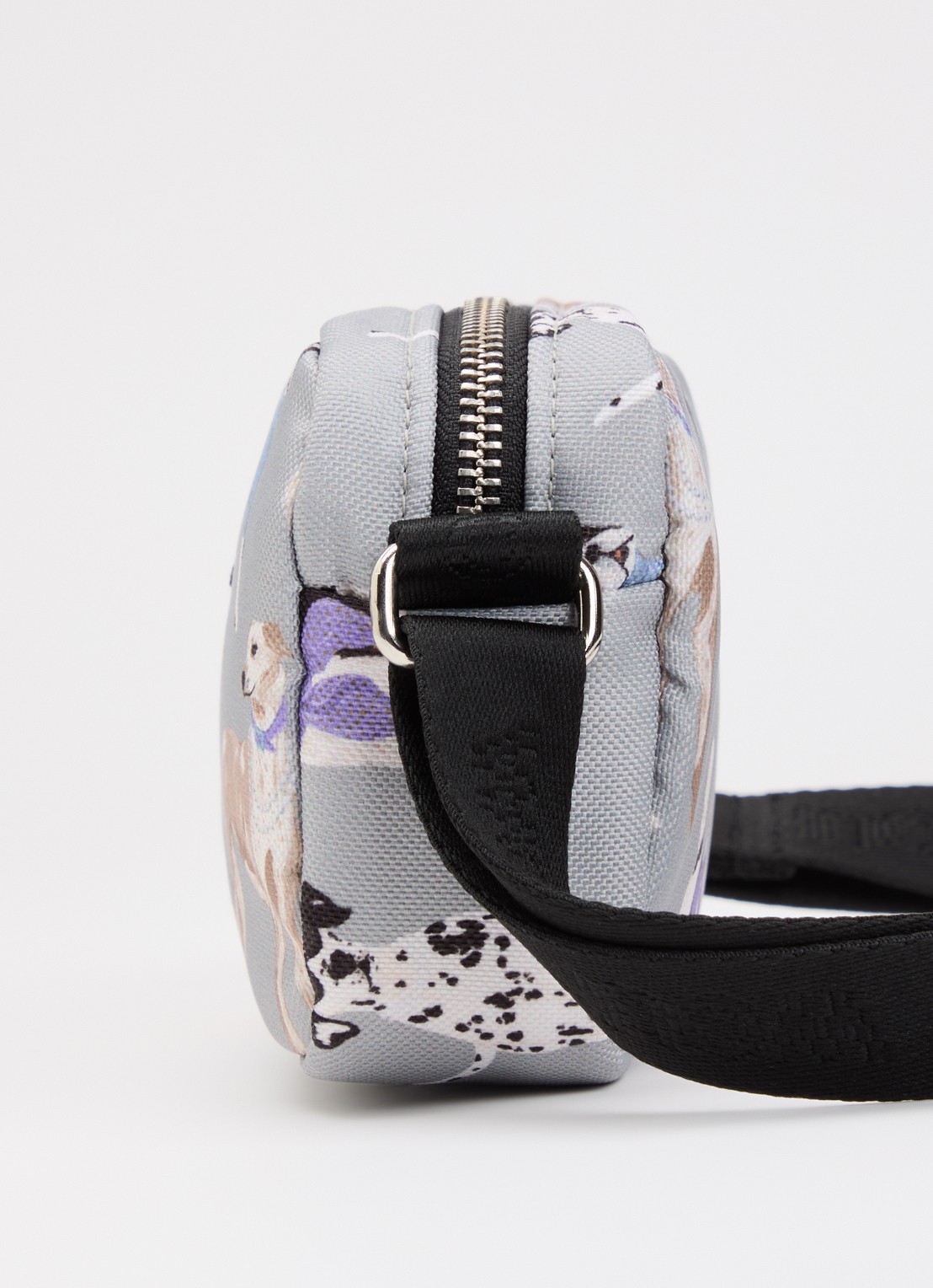 Wouf Puppy Mini crossbodytas met print - detail 4 grijs