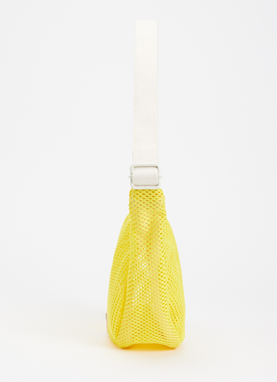 Wouf Ray crossbodytas van mesh met logo - detail 4 geel