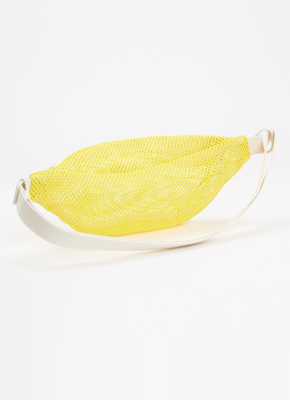 Wouf Ray heuptas van mesh met logo - achterkant geel