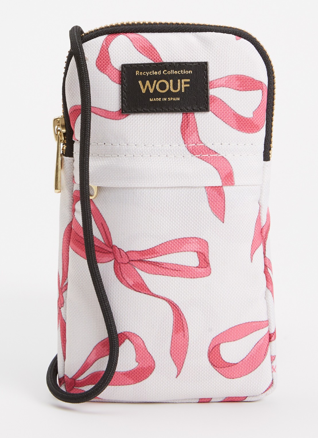 Wouf Rita crossbody telefoonhoes met print - voorkant roze