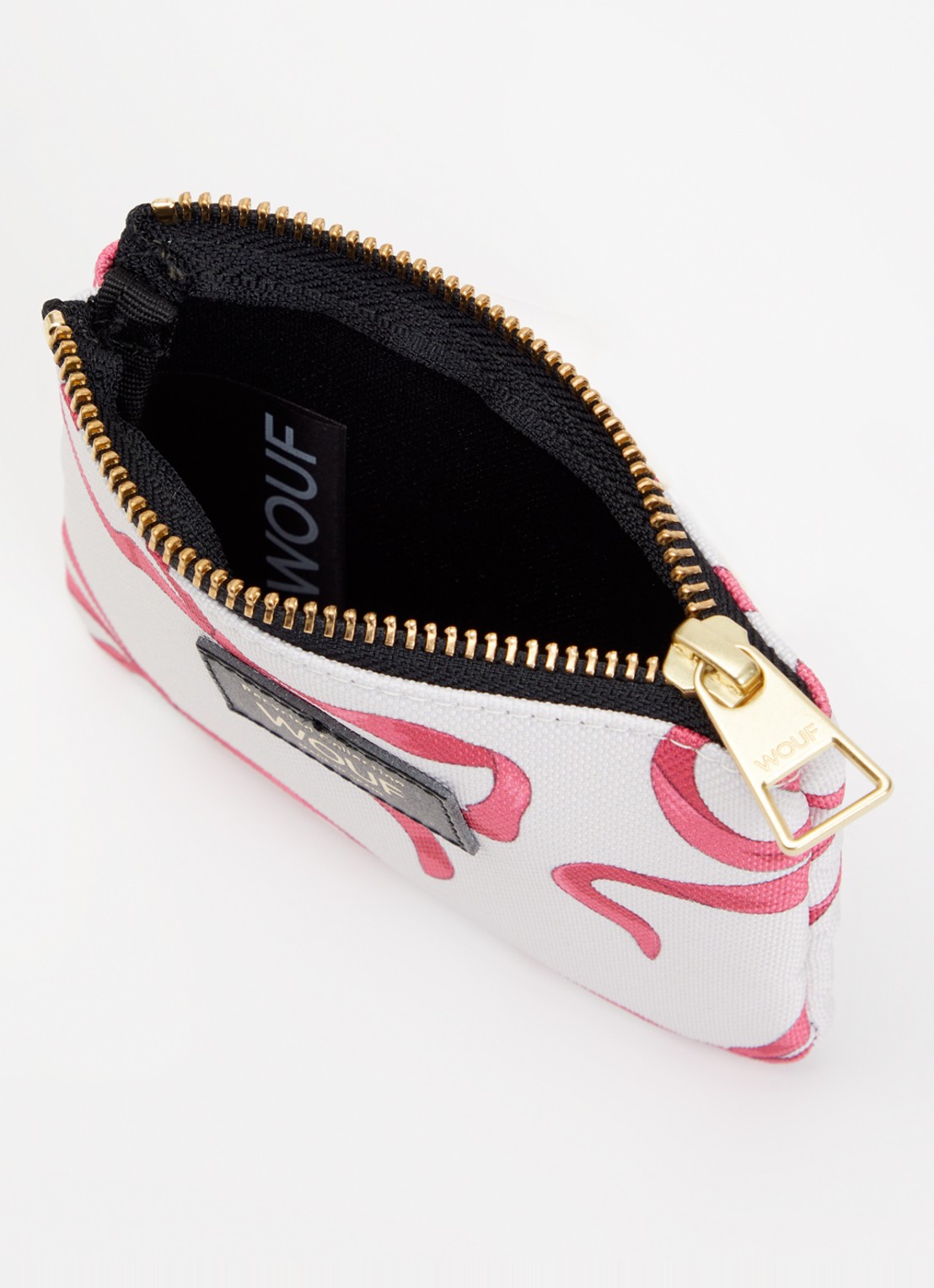 Wouf Rita portemonnee met print - voorkant 2 roze