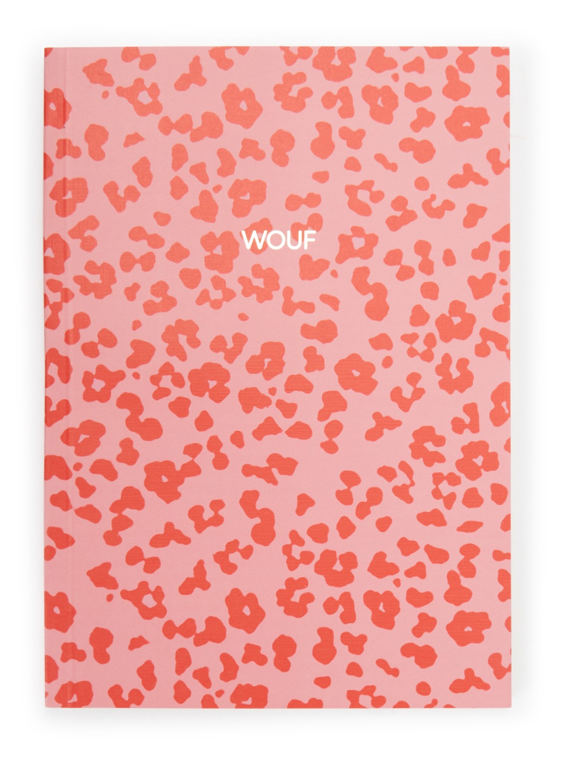 Wouf Roar A5 gelinieerd notitieboek - voorkant roze