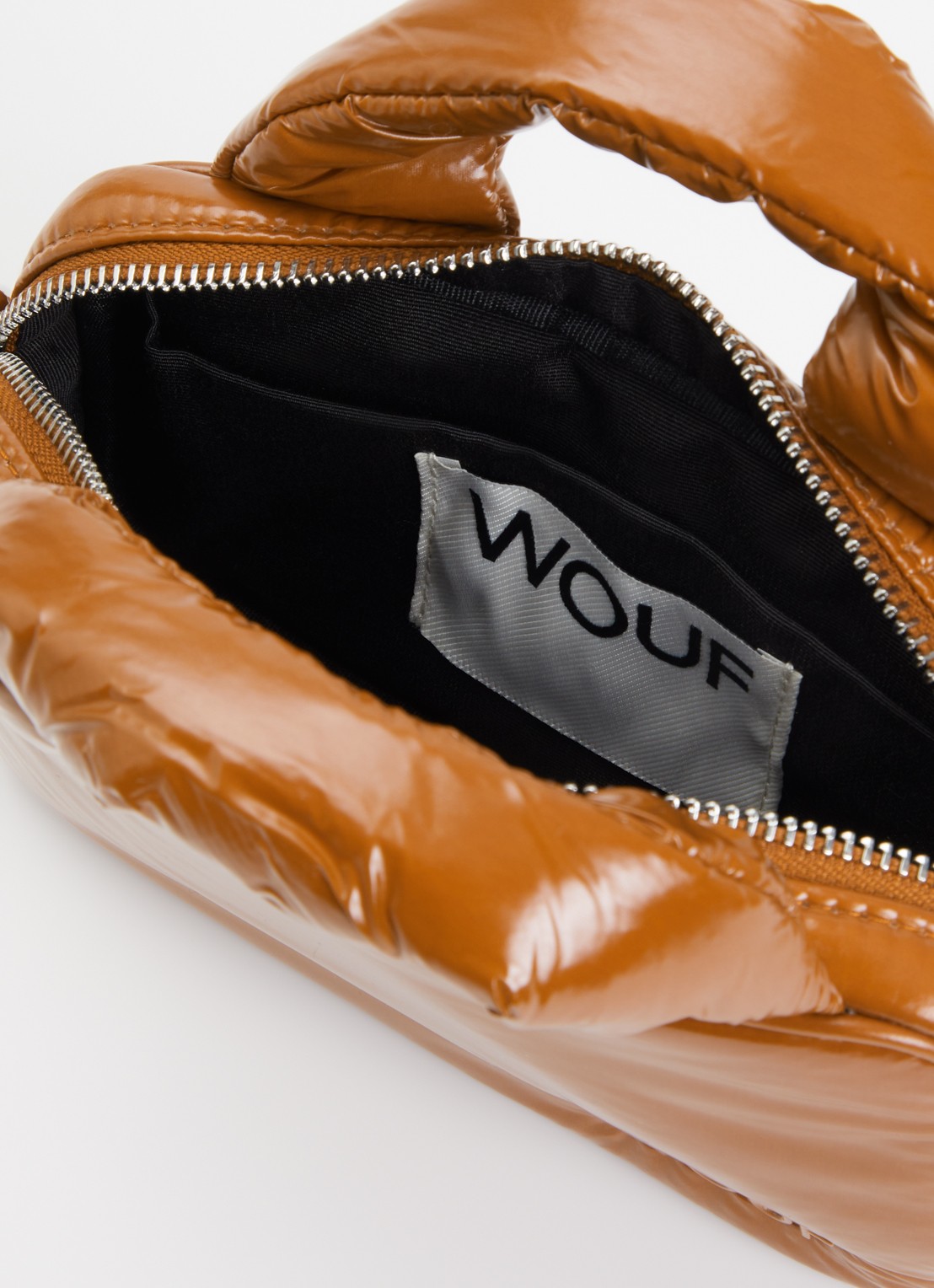 Wouf Sienna Mini handtas met afneembare schouderriem - detail 3 roestbruin