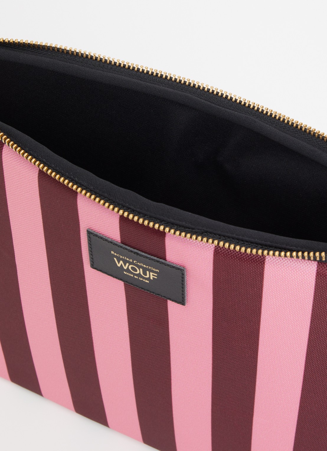 Wouf Sophie laptophoes 13 en 14 inch  - detail roze