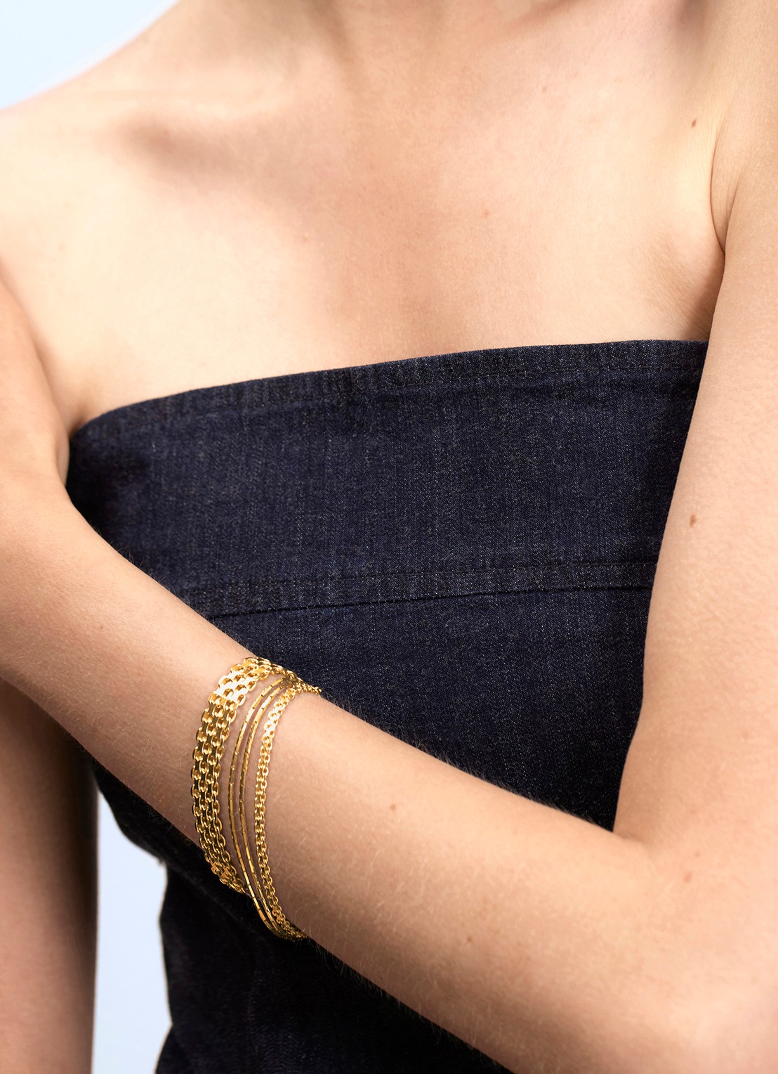 Wouters & Hendrix Armband verguld - voorkant 2 goud
