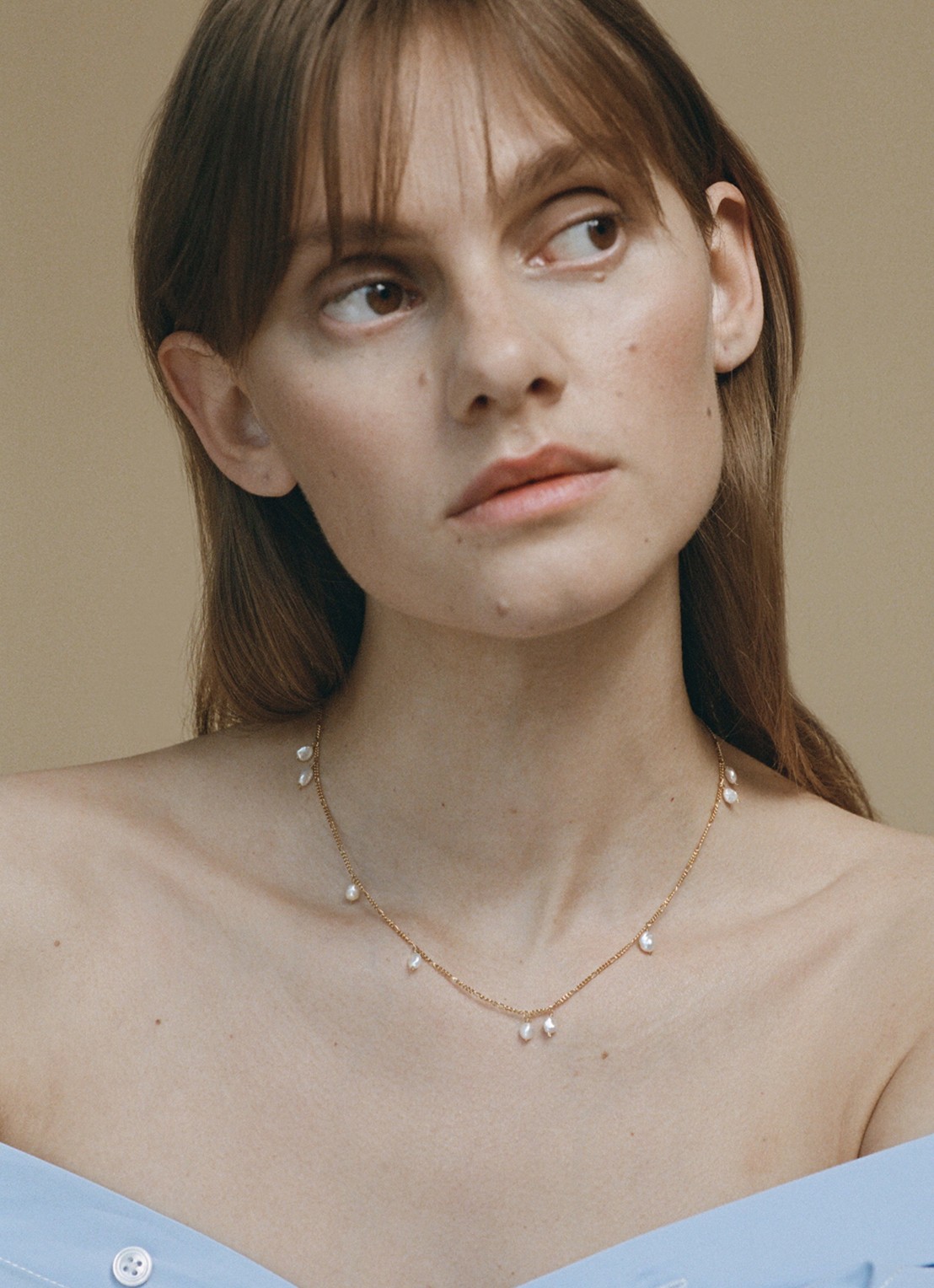 Wouters & Hendrix Fijne ketting met parels - detail 3 goud