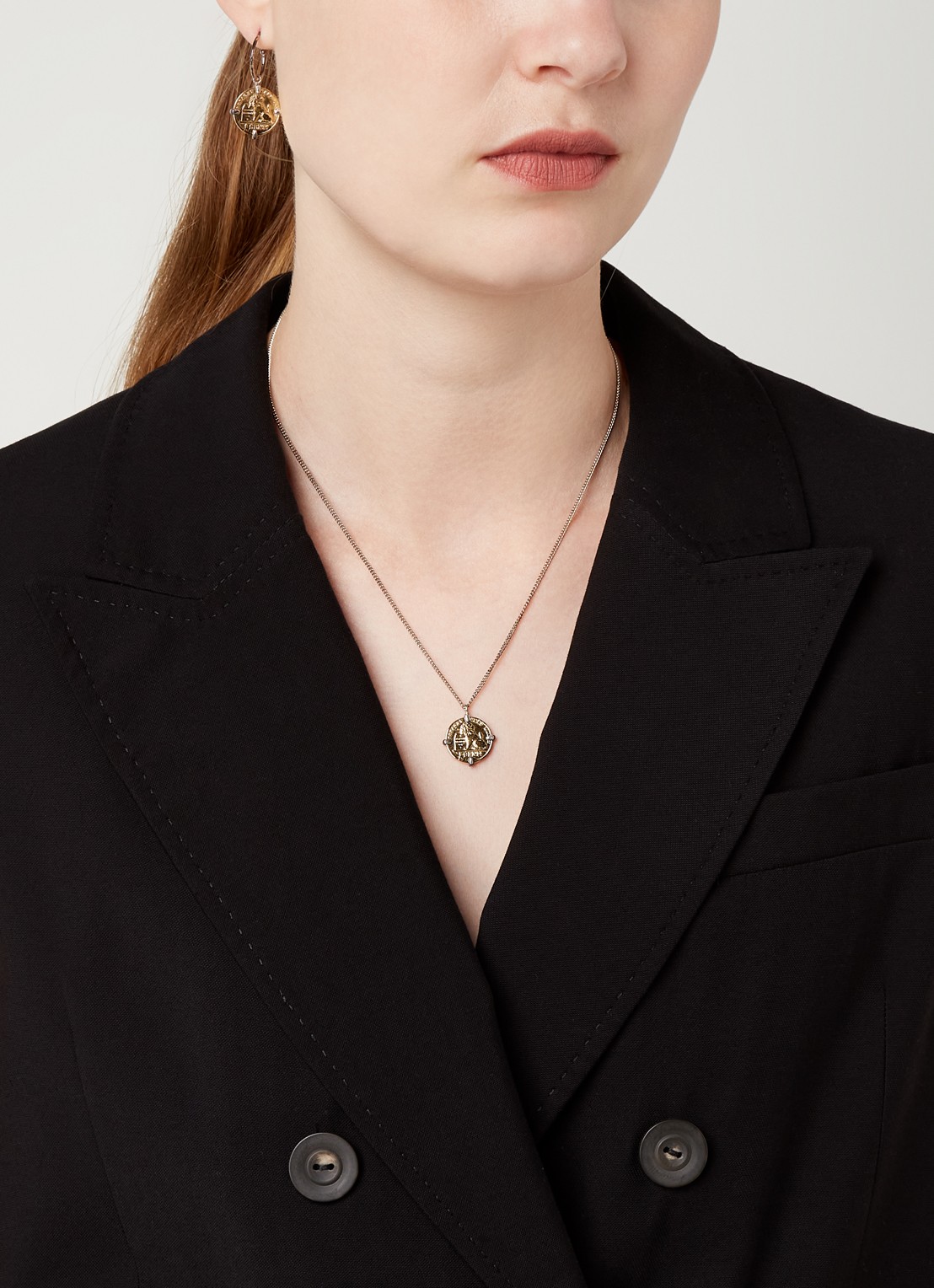 Wouters & Hendrix Ketting van sterling zilver met hanger - detail 4 goud