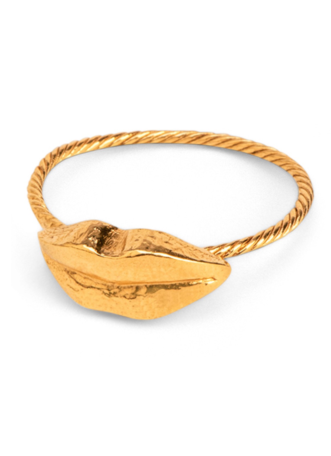 Wouters & Hendrix Lip ring verguld - detail 3 goud