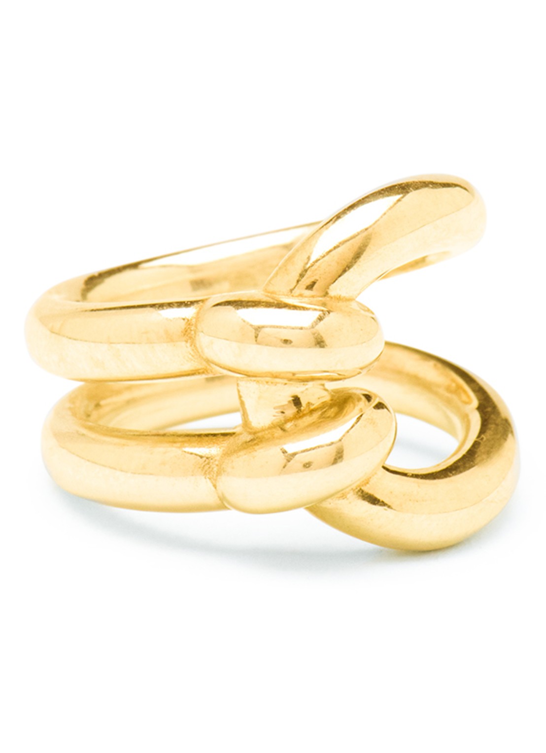Wouters & Hendrix Mariner's lock ring verguld - voorkant 3 goud
