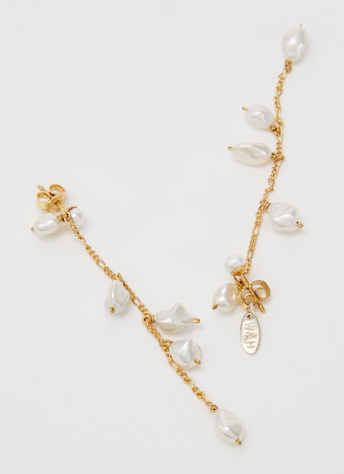 Wouters & Hendrix Oorstekers met zoetwaterparels - detail 4 goud
