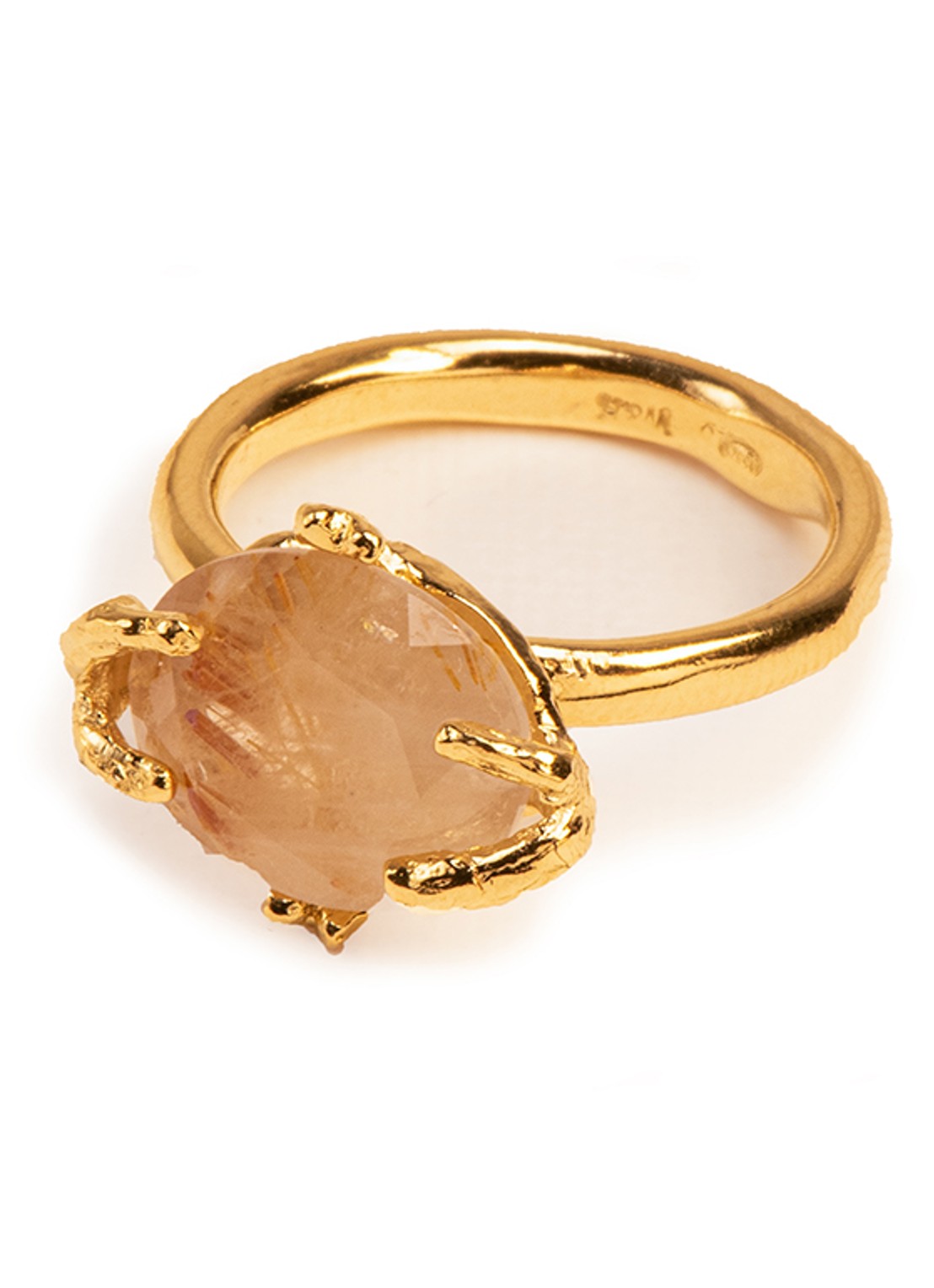 Wouters & Hendrix Ring met rutiel kwarts - detail 4 goud