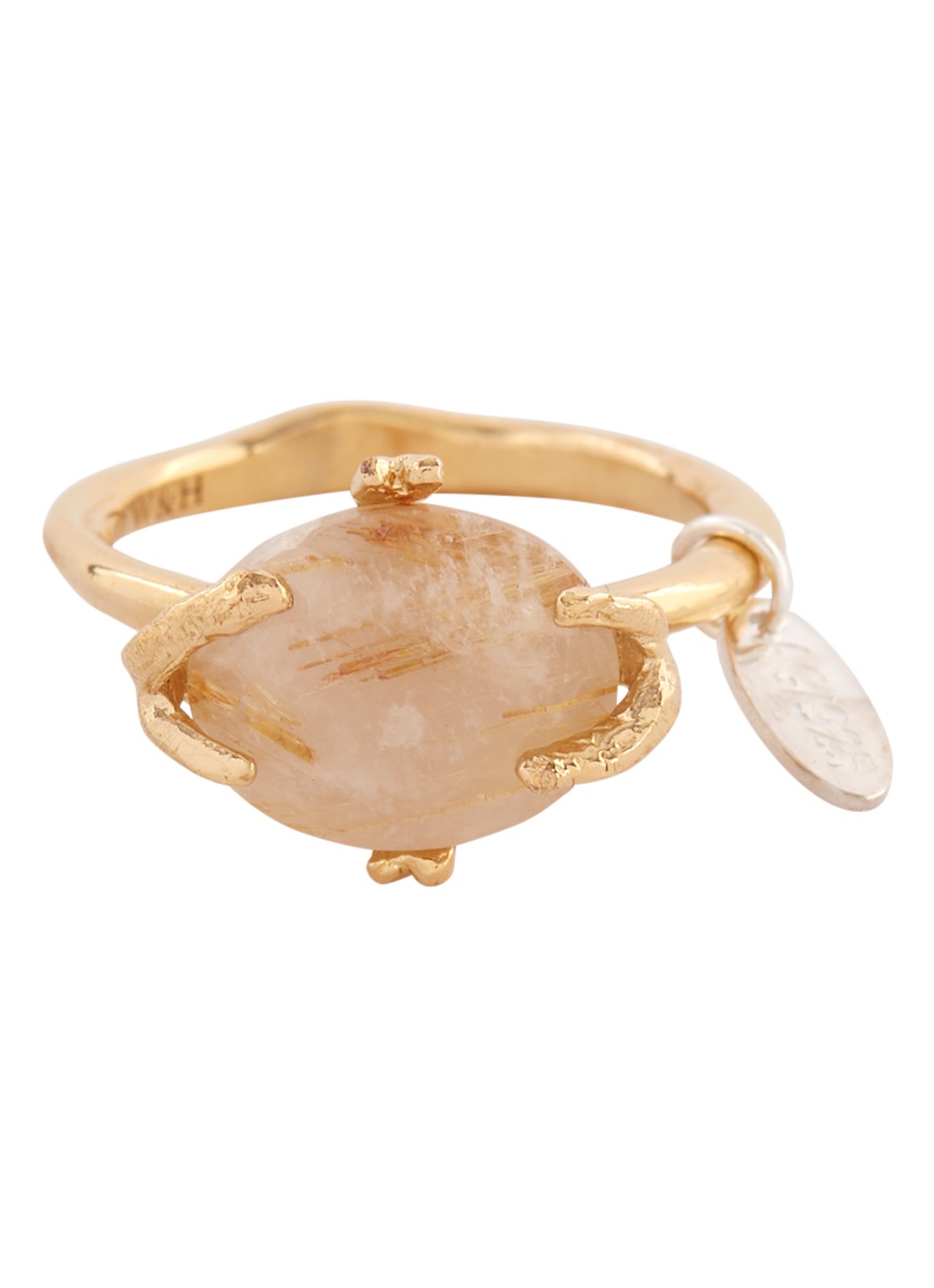 Wouters & Hendrix Ring met rutiel kwarts - voorkant 3 goud