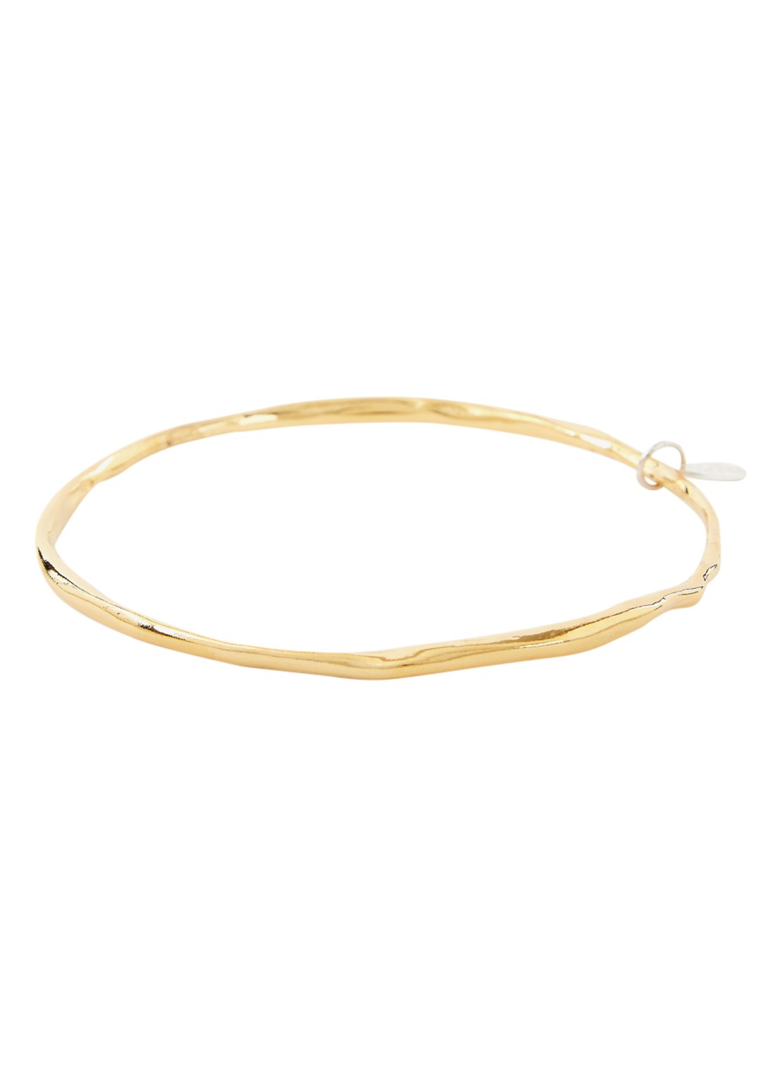 Wouters & Hendrix  shaped bangle verguld - voorkant 2 goud