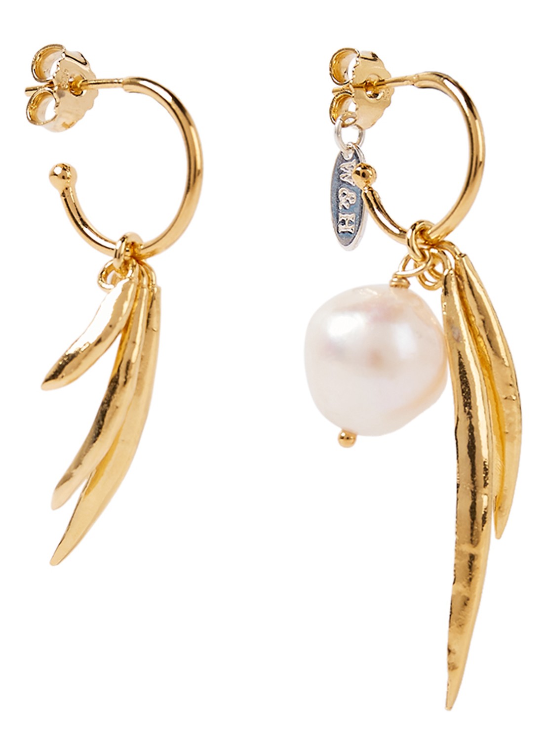 Wouters & Hendrix Wouters & Hendrix Oorringen met parel - voorkant goud