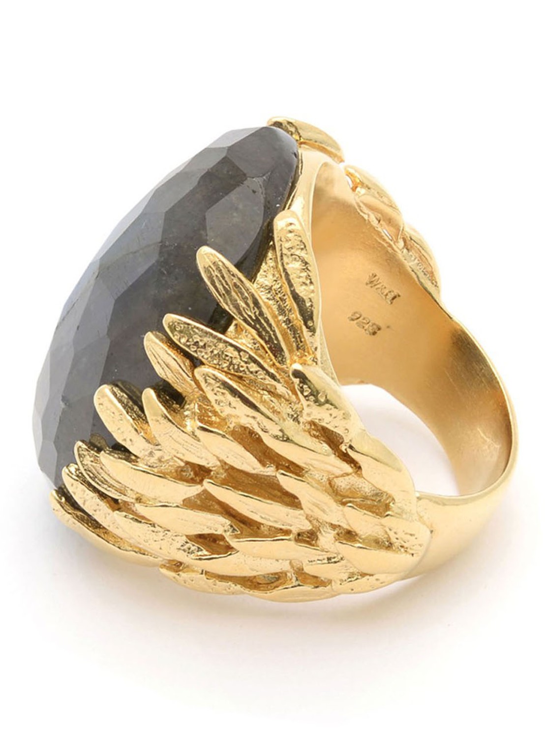 Wouters & Hendrix Wouters & Hendrix Ring met labradoriet - detail 3 goud
