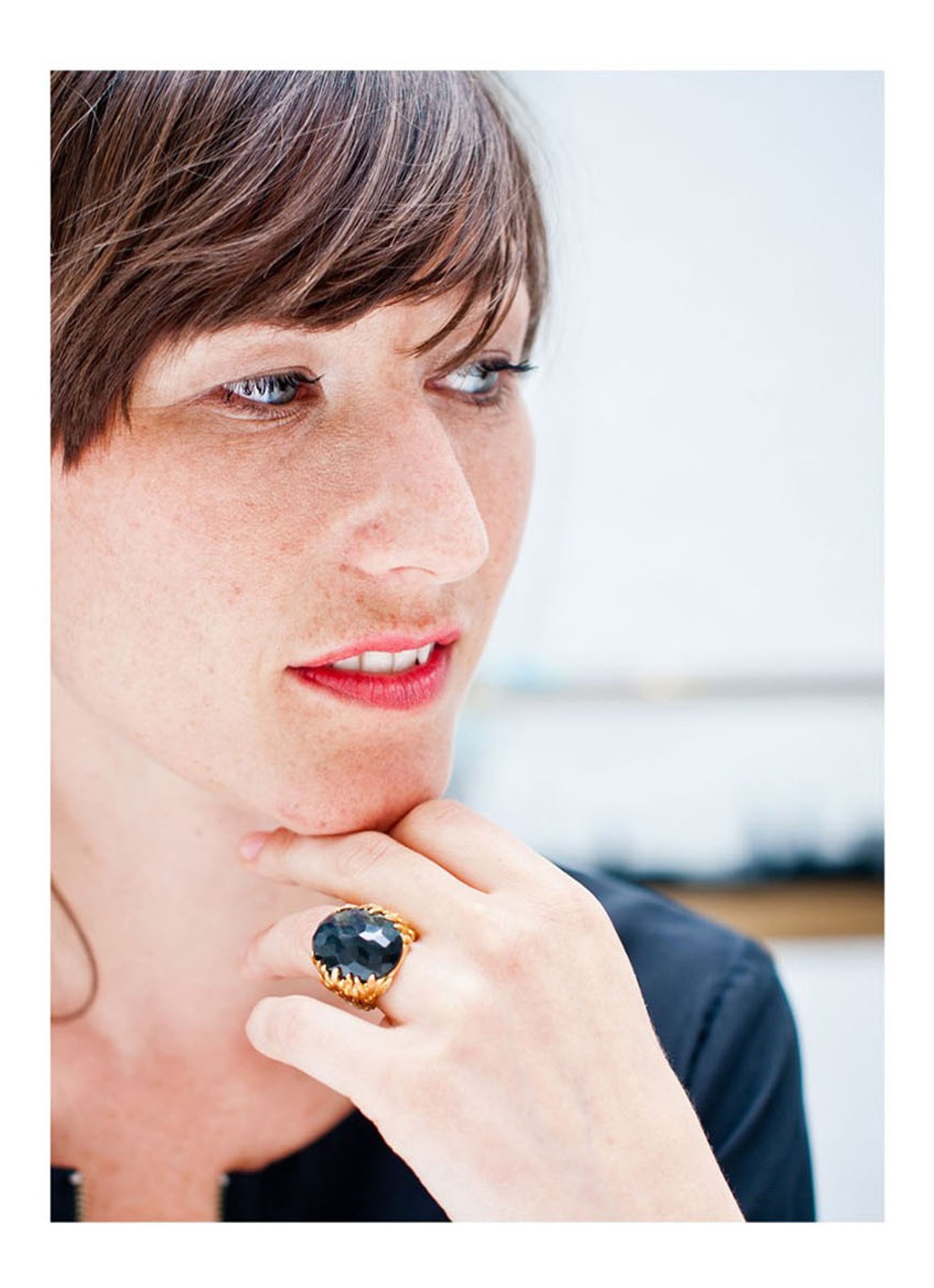 Wouters & Hendrix Wouters & Hendrix Ring met labradoriet - detail 4 goud