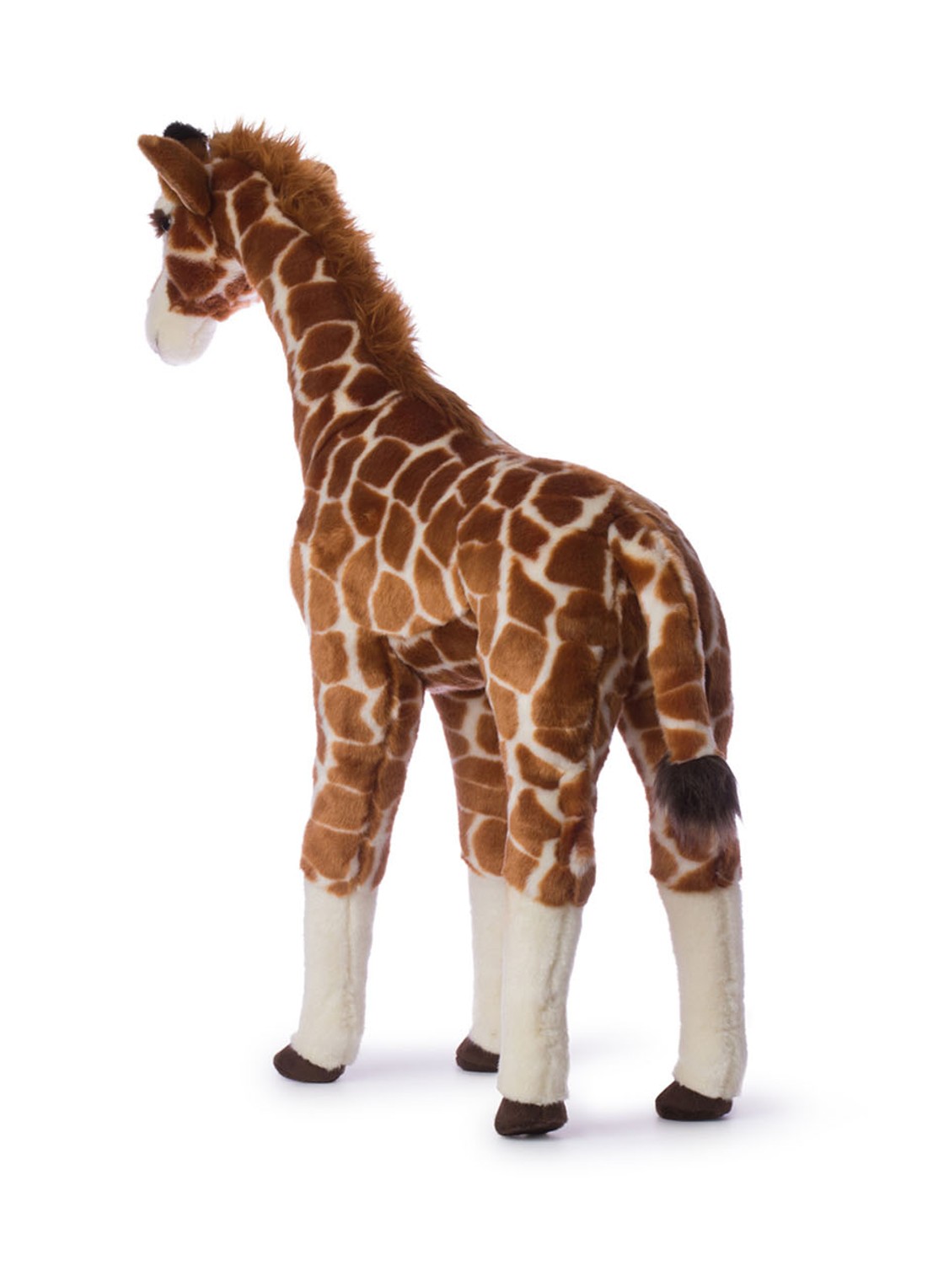 WWF Giants giraffe knuffel 75 cm - achterkant 3 bruin