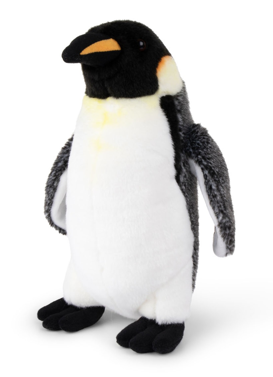 WWF Keizerspinguïn knuffel 33 cm - voorkant wit