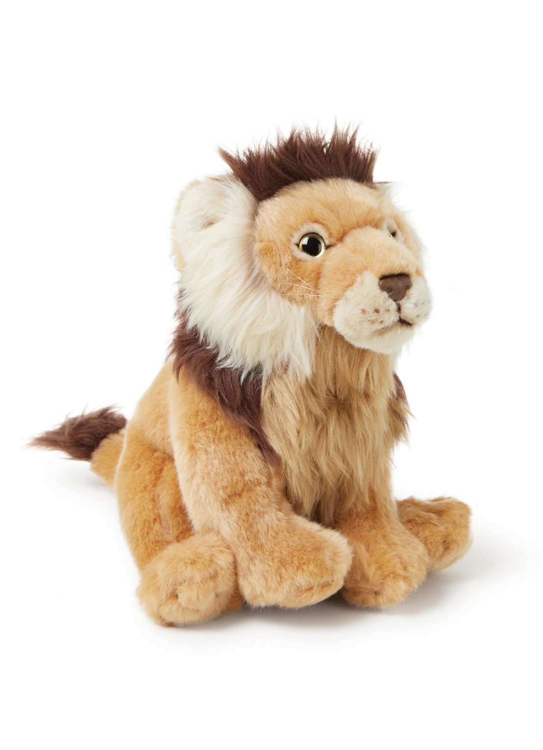 WWF Leeuw knuffel 23 cm - voorkant camel