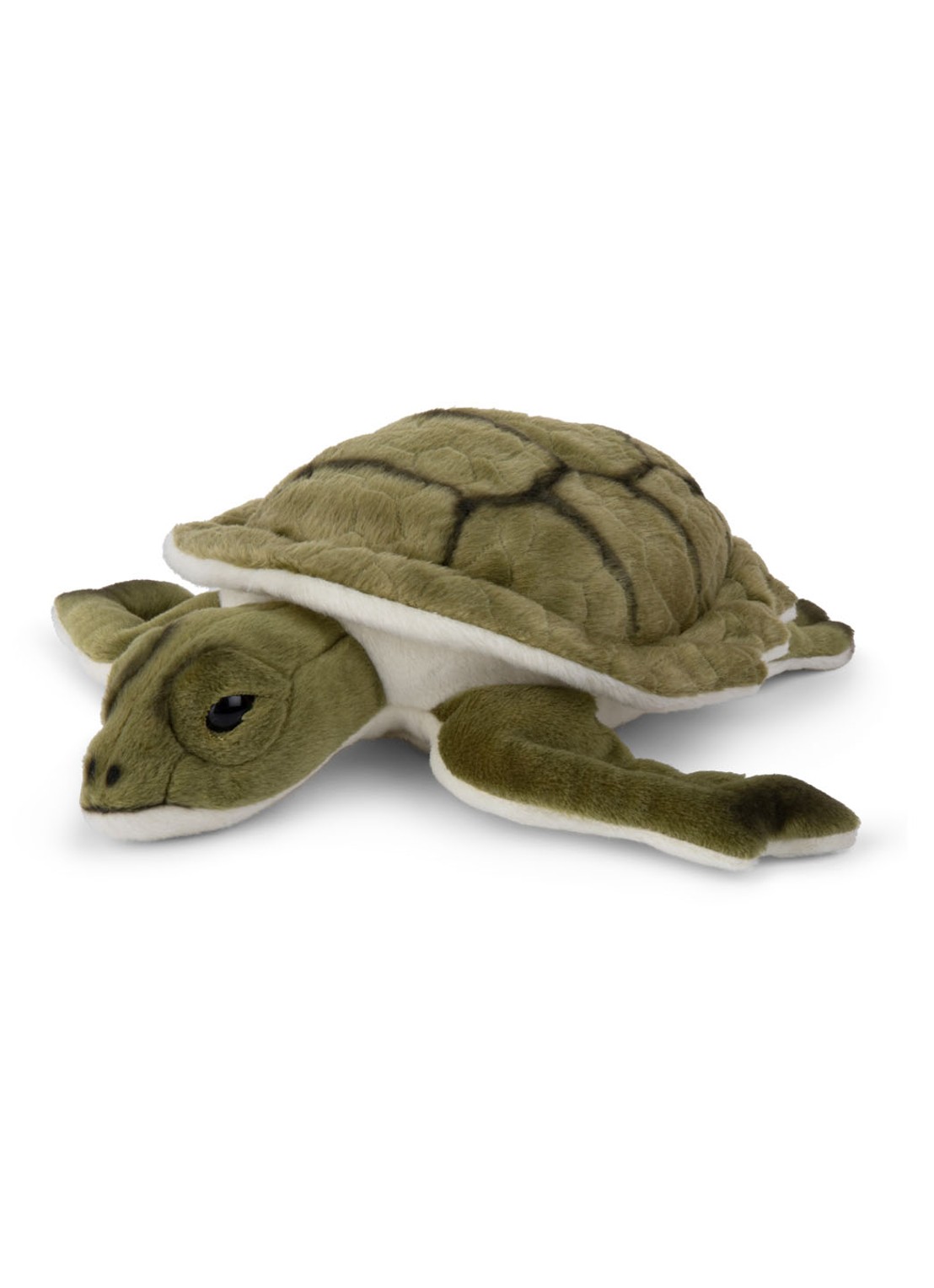 WWF Zeeschildpad knuffel 23 cm - voorkant 3 groen