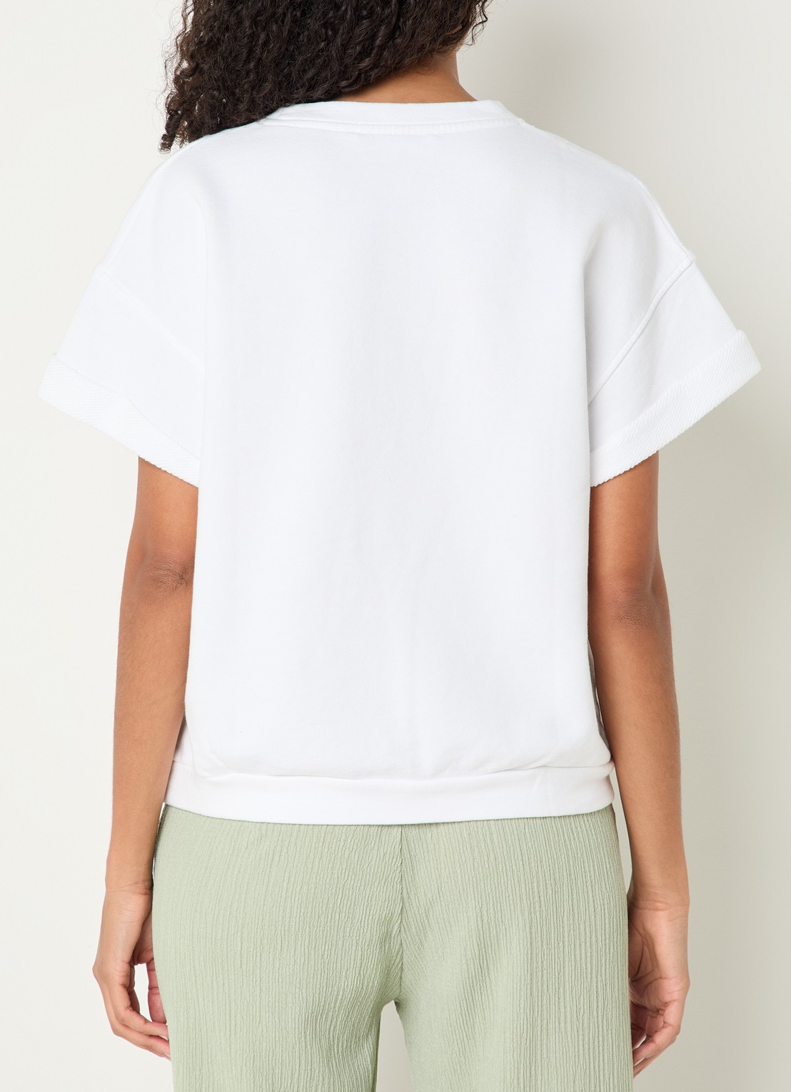 Xandres Fienne T-shirt met ronde hals - achterkant wit