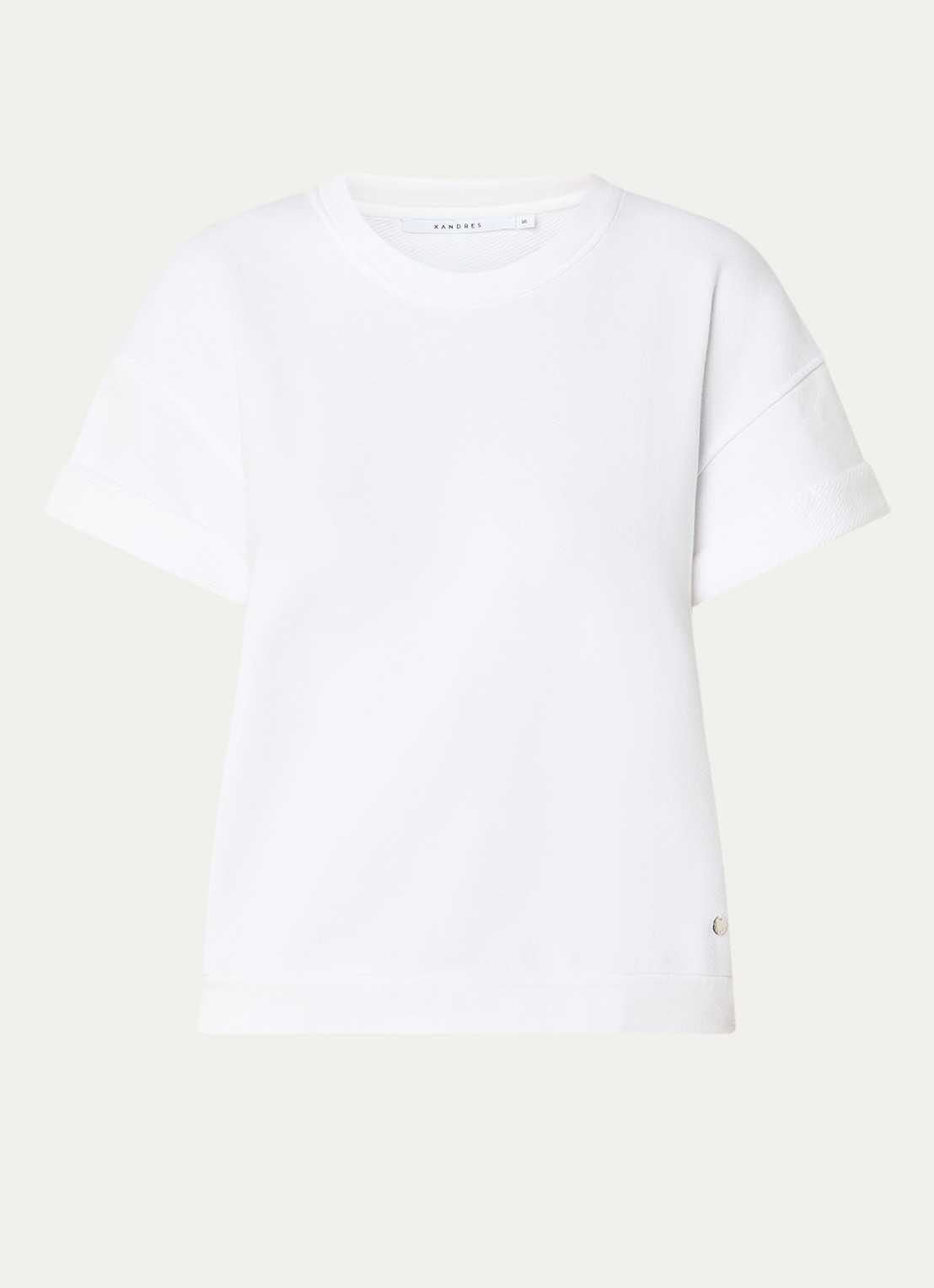 Xandres Fienne T-shirt met ronde hals - voorkant 2 wit