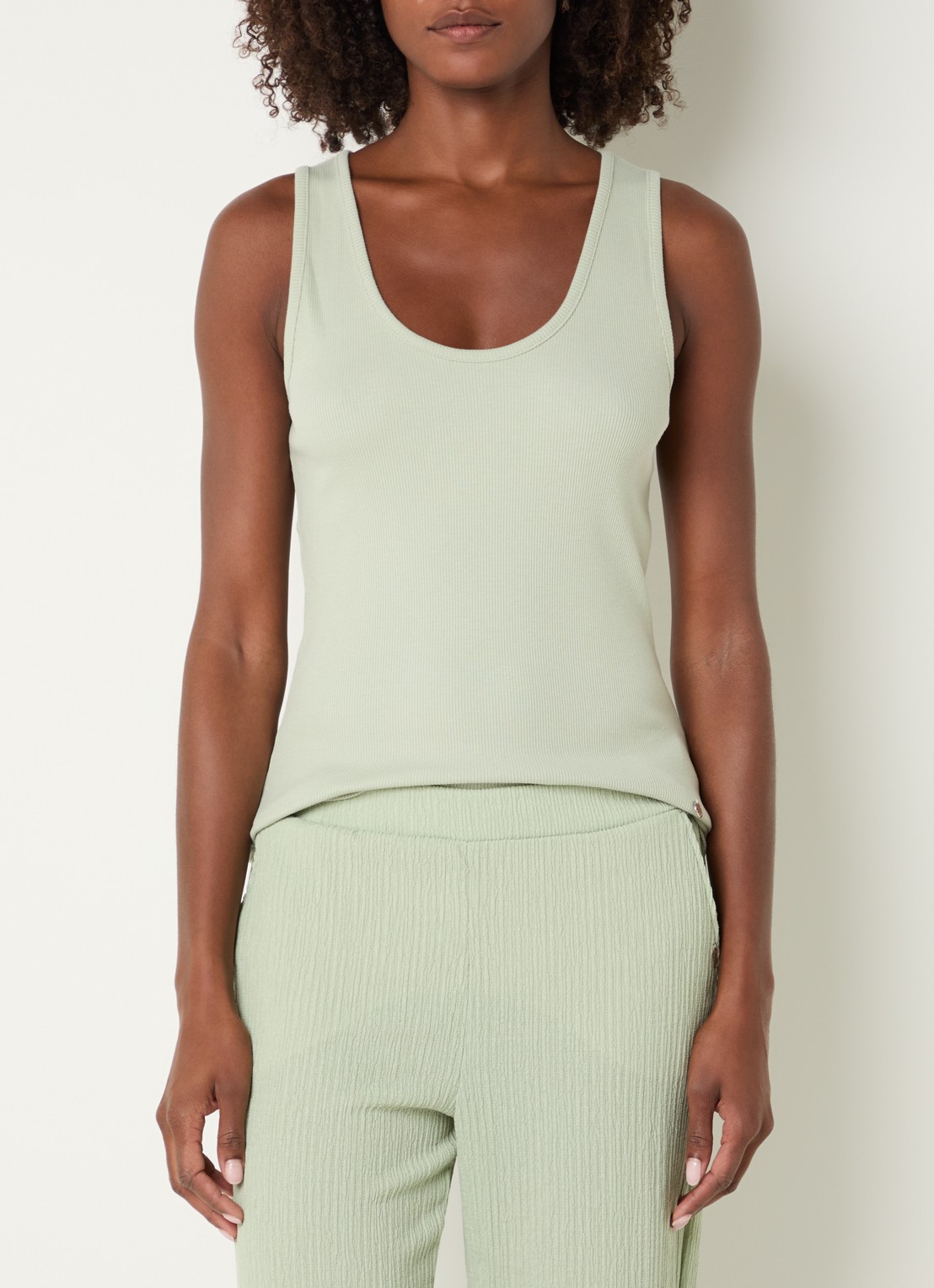 Xandres Fozia ribgebreide tanktop  - detail 3 mint