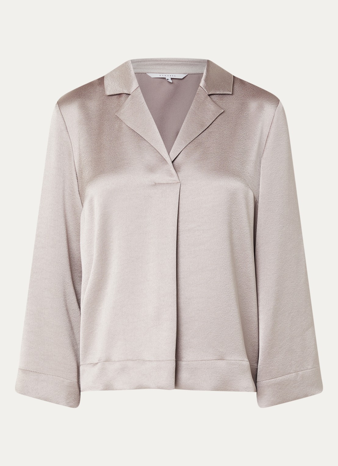 Xandres Helinka tuniek met V-hals - voorkant 3 creme