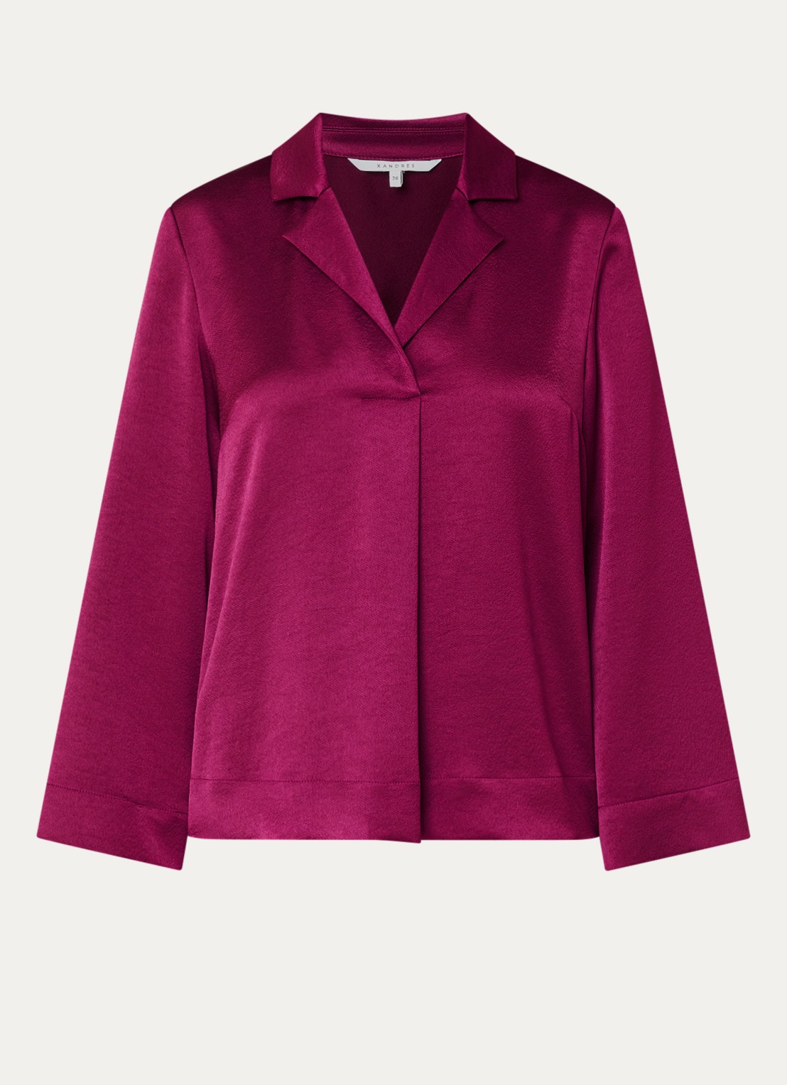 Xandres Helinka tuniek met V-hals - voorkant 2 paars