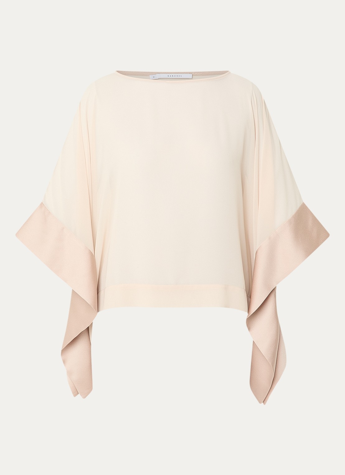 Xandres Henna top met vleermuismouw - voorkant beige