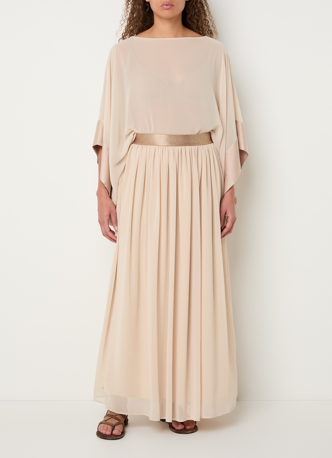 Xandres Henna top met vleermuismouw - voorkant 2 beige