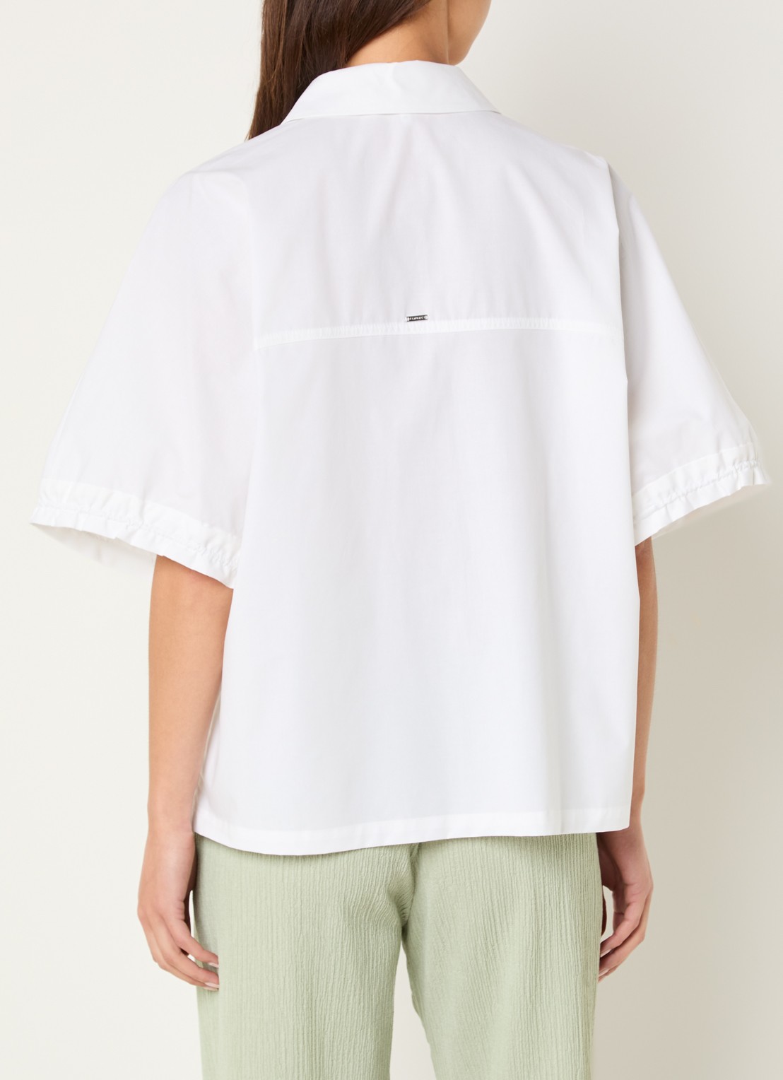 Xandres Herve blouse met trekkoord - achterkant wit