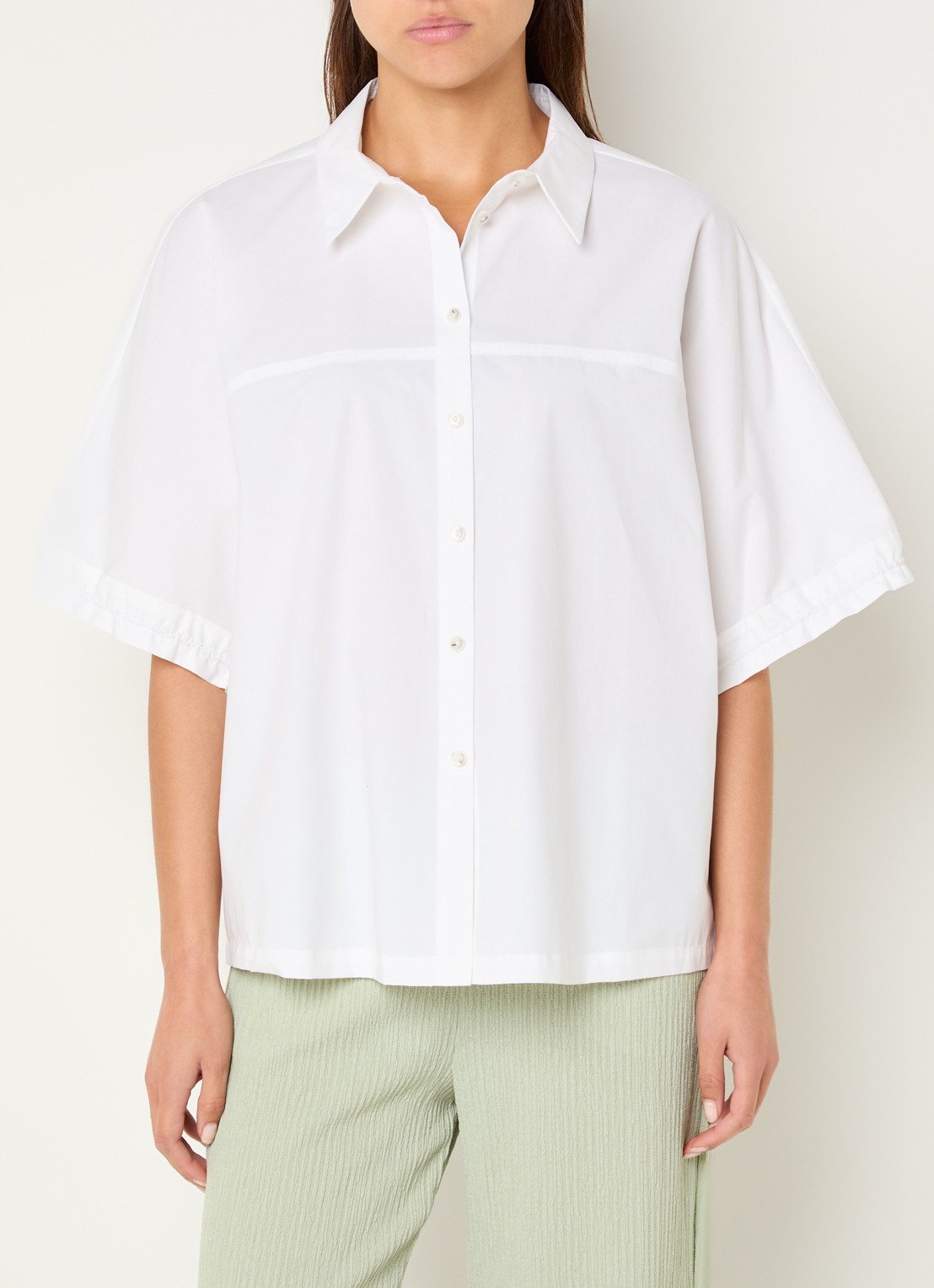 Xandres Herve blouse met trekkoord - detail 4 wit
