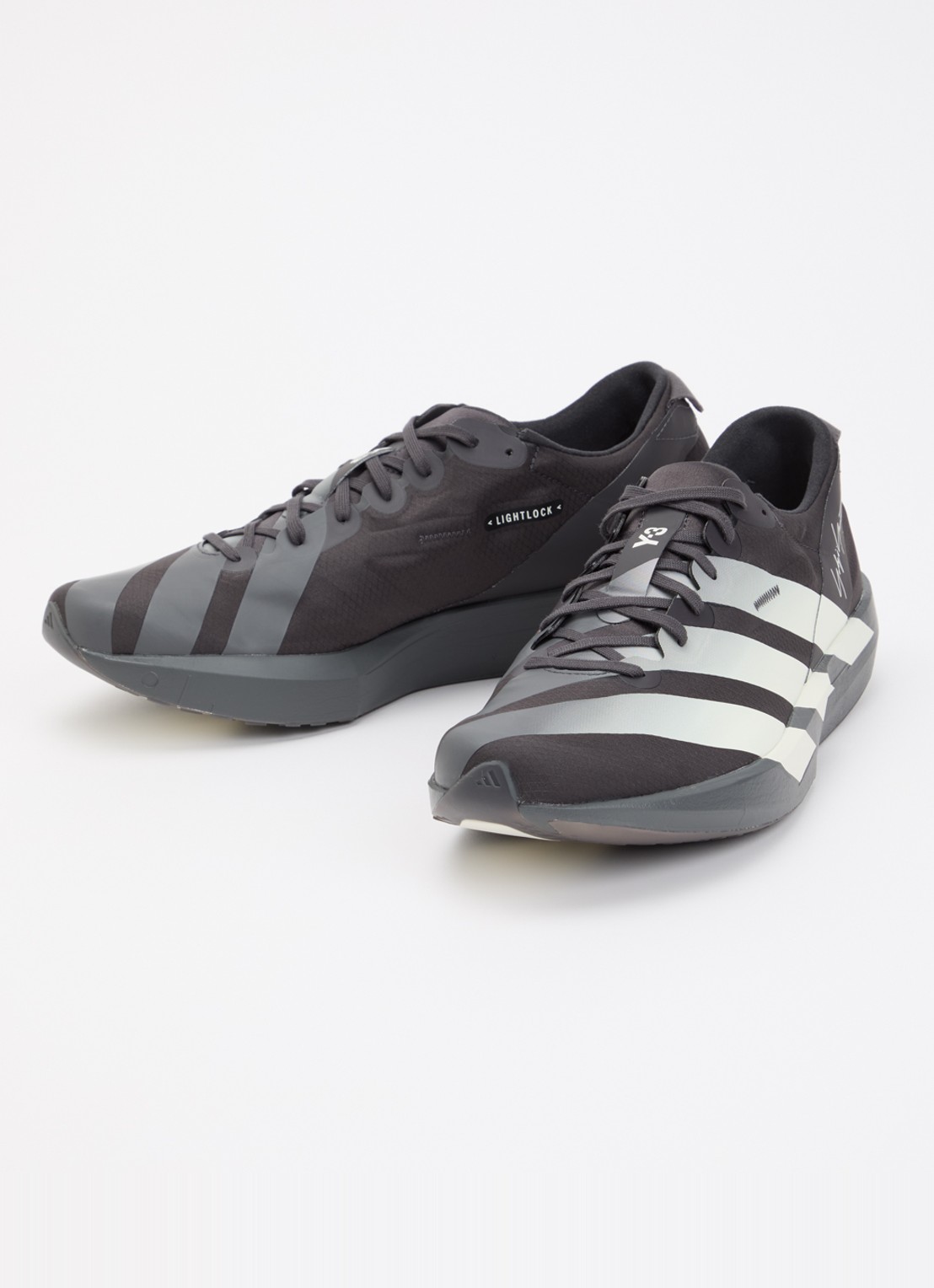 Y-3 Adios 9 sneaker van mesh met logo - detail 3 zwart