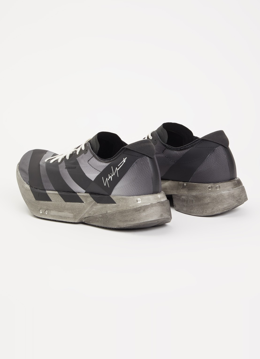 Y-3 Adios Pro 4 sneaker met mesh details - achterkant 4 zwart
