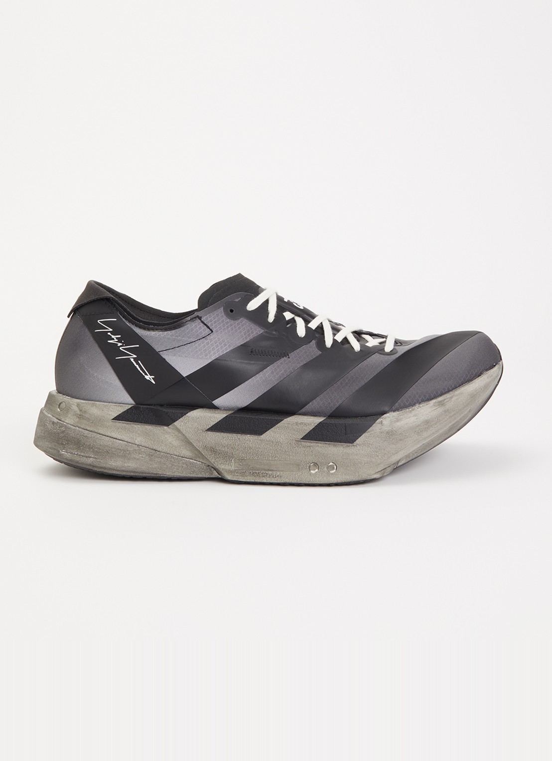 Y-3 Adios Pro 4 sneaker met mesh details - voorkant 5 zwart