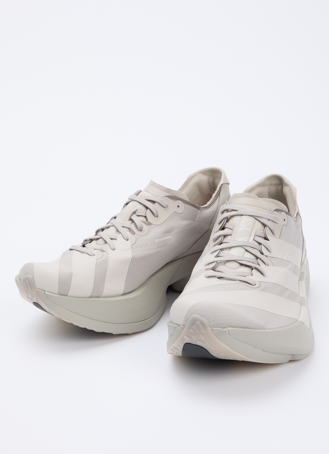 Y-3 Adios Pro 4 sneaker van mesh  - detail 2 taupe