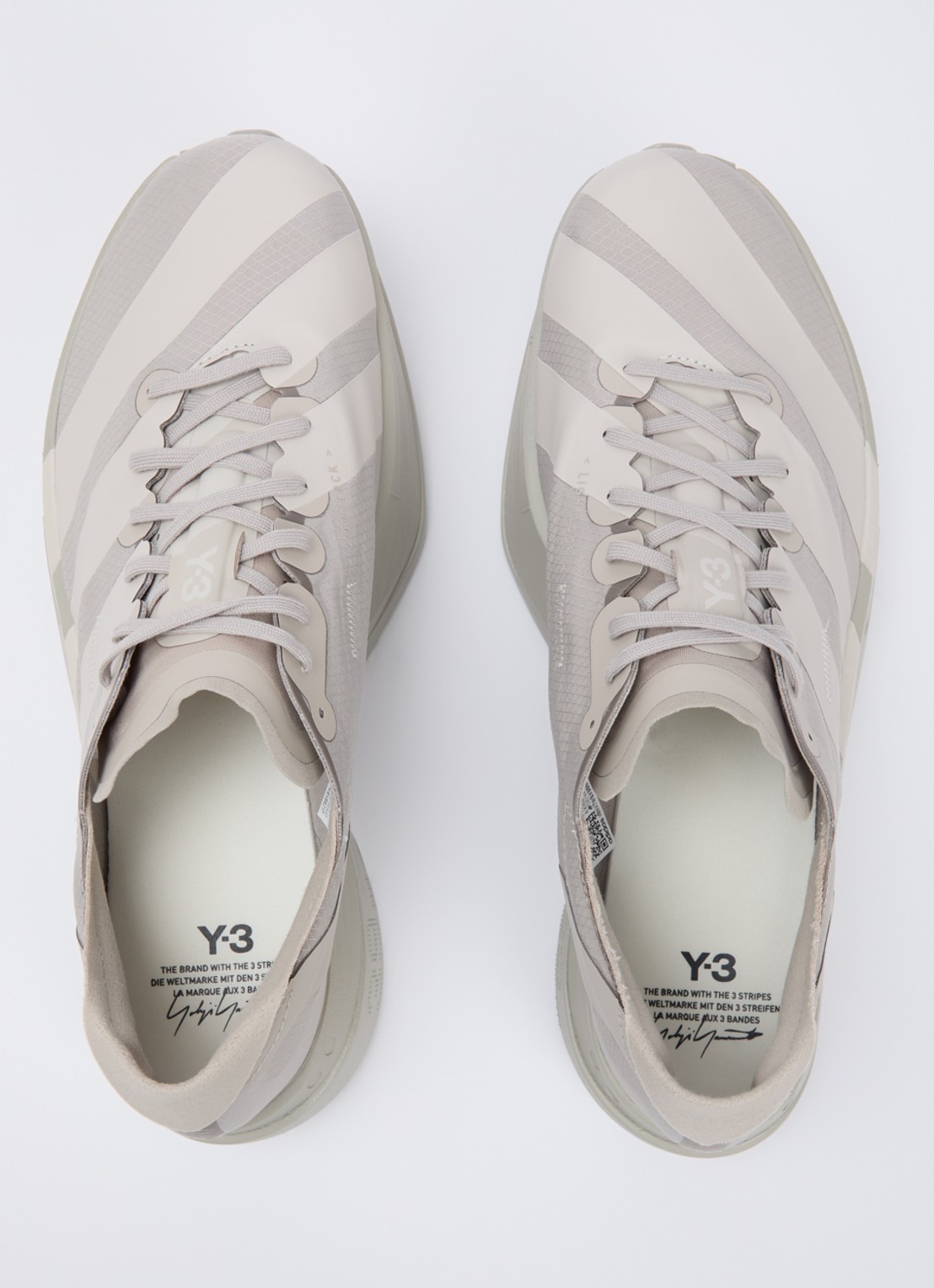 Y-3 Adios Pro 4 sneaker van mesh  - detail 3 taupe