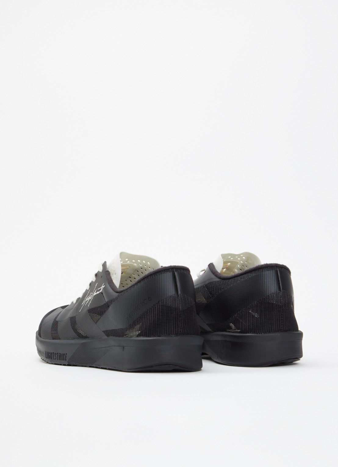 Y-3 Adizero RC6 sneaker met mesh details - achterkant zwart