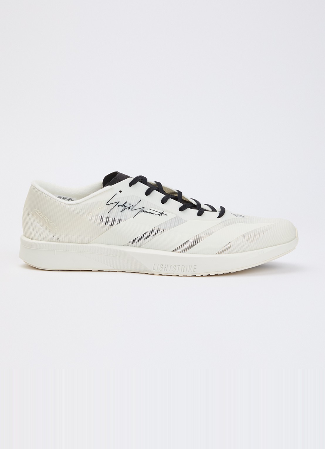Y-3  Adizero RC6 sneaker van mesh met logo - voorkant 4 gebroken wit