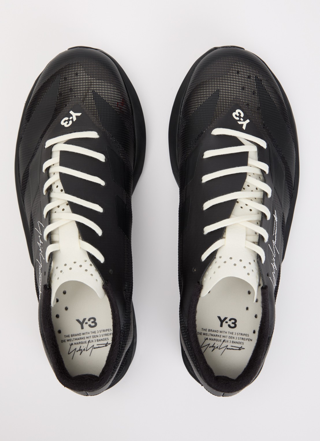 Y-3 Adizero RC6 sneaker van mesh - detail 3 zwart