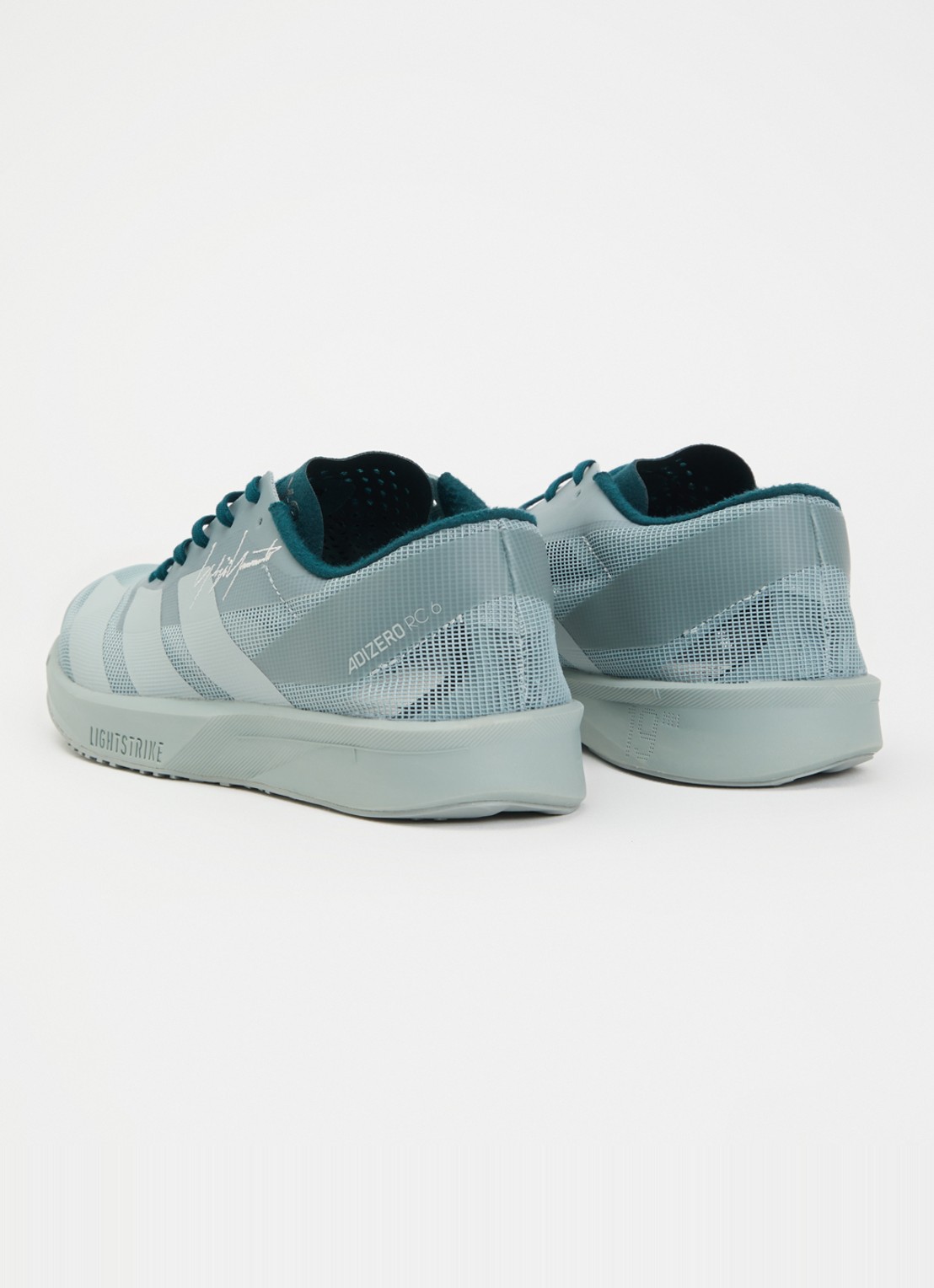 Y-3 Adizero RC6 sneaker van mesh - achterkant 4 lindegroen