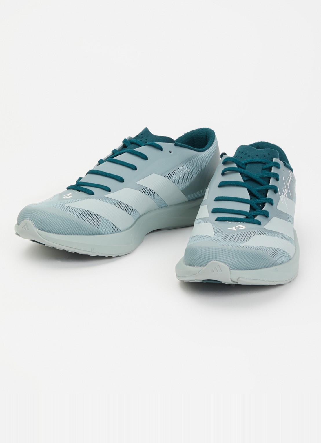Y-3 Adizero RC6 sneaker van mesh - detail lindegroen