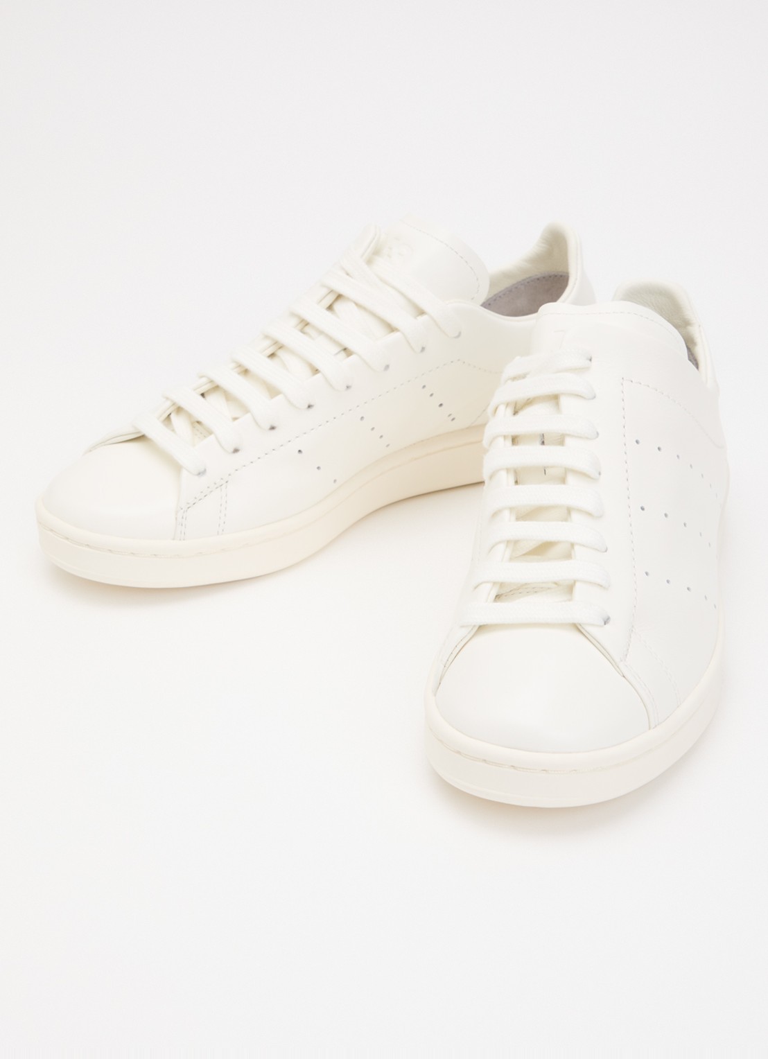 Y-3 Diagonal Stan Smith sneaker van leer - detail wit