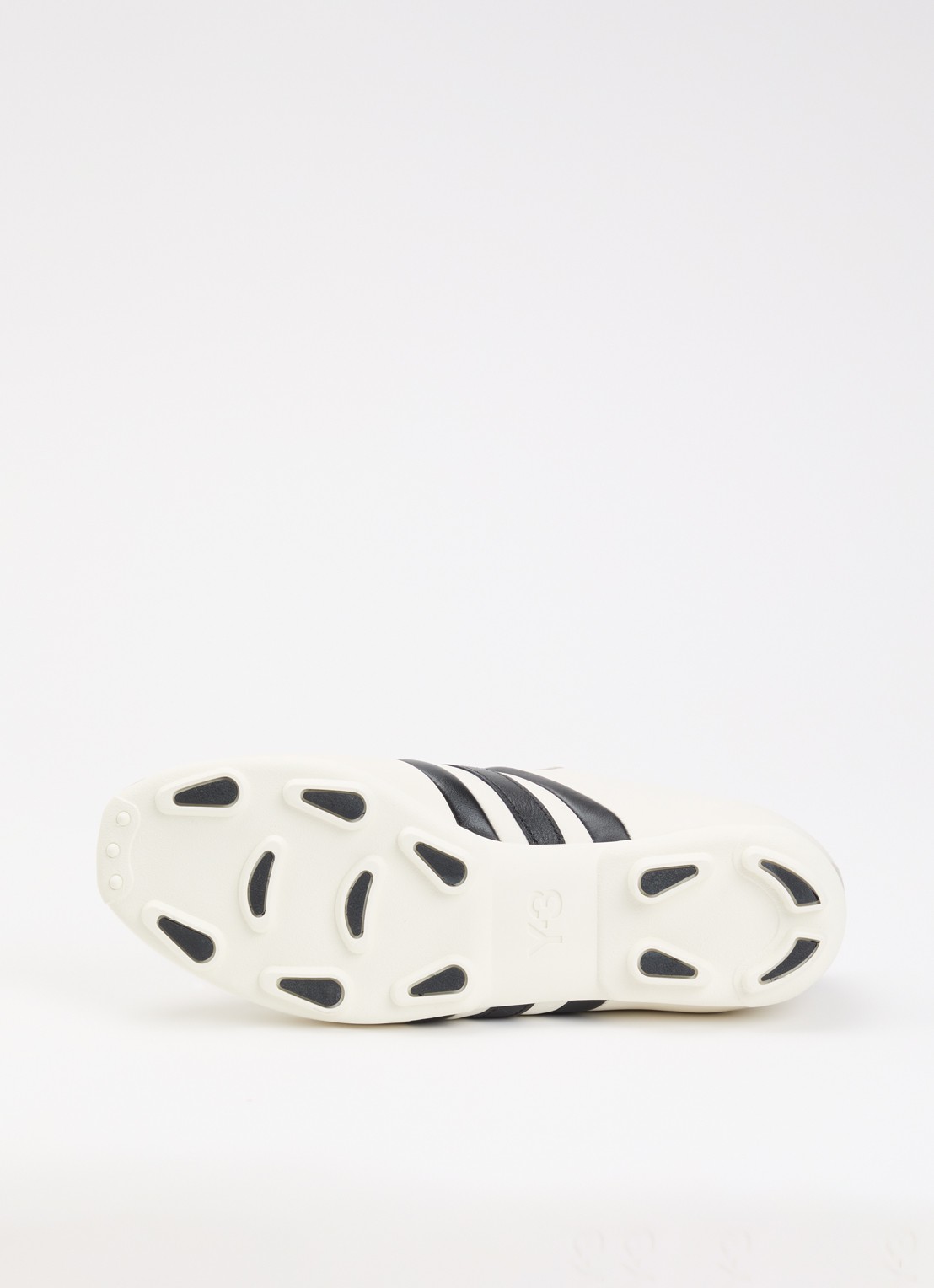 Y-3 Field sneaker van leer met details van suède - detail 3 wit